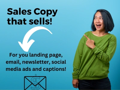 A sales copy for landing pages, website, sales, and ads that boosts ROI