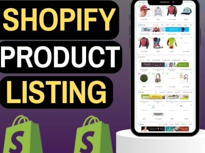 100 product listings at Shopify