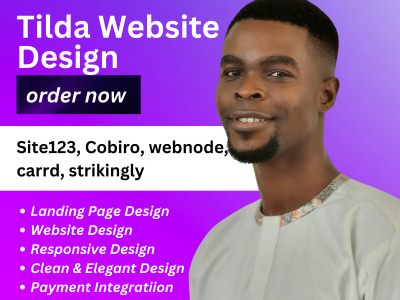 Professional and Aesthetic lead conversion website using Tilda, site123