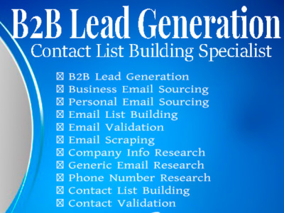 B2b lead generation, linkedin lead generation, list building, email list