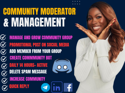 Telegram community manager discord moderator WhatsApp group management