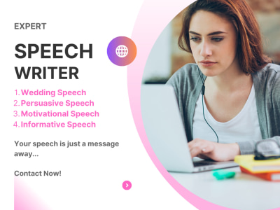 Wedding speech, persuasive, motivation speech, speech writing, edit, audit
