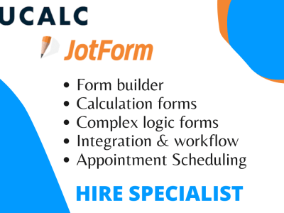 A professional jotform, typeform, and ucalc calculation form services
