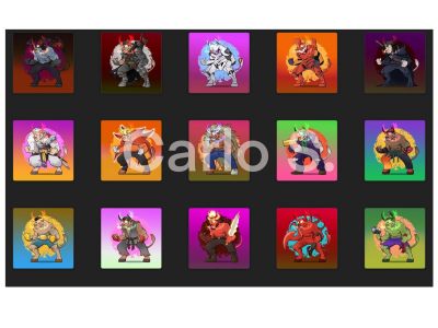 NFT set in different art style
