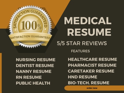 Healthcare, pharmaceutical, medical, nurse resume writing service
