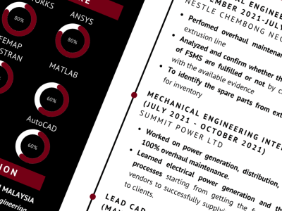 An Optimized Resume/ CV Design