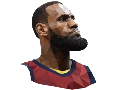 A Custom Portrait in Low-Poly Vector Style