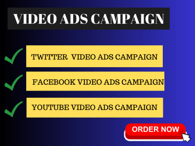 High-converting Facebook, Instagram, Twitter and Youtube video ad campaigns