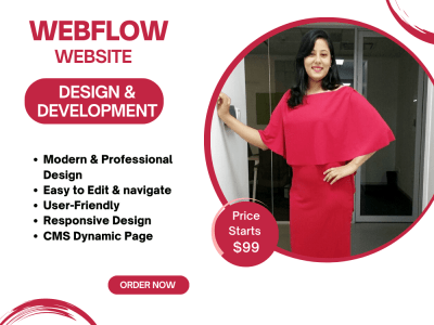 A visually appealing & user friendly Webflow Website | Webflow Expert