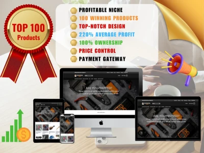 🥇Best Outdoor Survival Gear Store Turnkey Drop Shipping Ecommerce Website