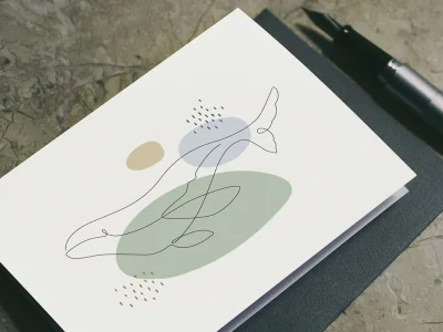 A beautiful minimal one line vector illustration