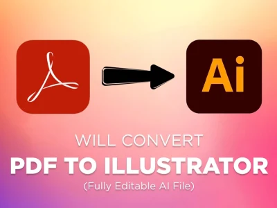 Convert PDF to AI, Convert PDF to Illustrator file