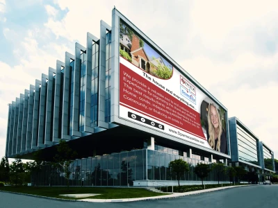 Billboard design, yard sign, signage, banners, or web banner ads