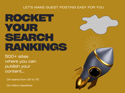 Access to a database of websites that accept guest posts
