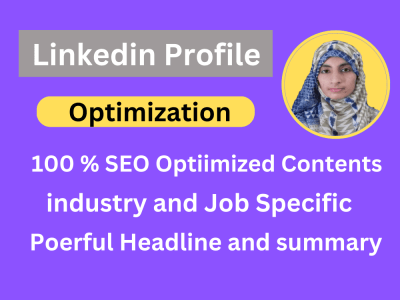 100% Optimized LinkedIn profile Content [Job & Industry Specific]