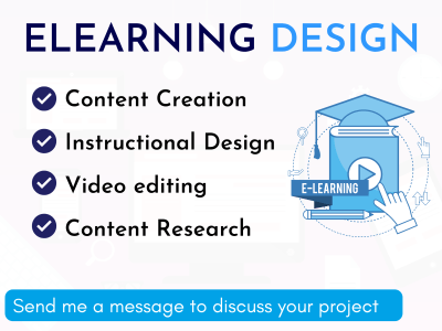 ELearning design and instructional design for your online courses