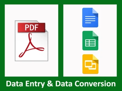 PDF conversion into Google Docs, Google Sheets and Google Slides