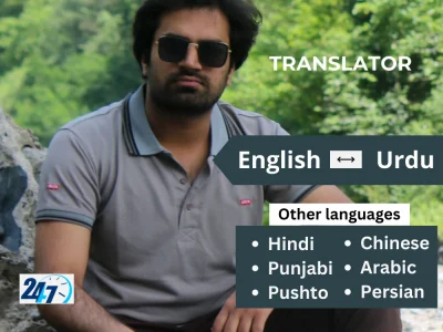 Translation|English to Urdu|Urdu to English|Hindi, Arabic, Punjabi
