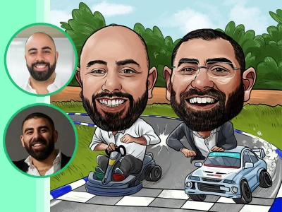 A nice caricature from a photo