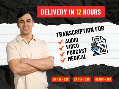 Medical transcriptionist video transcription audio to text transcriber