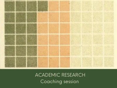 An academic research coaching session