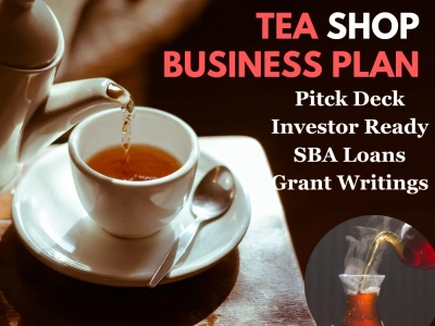 Tea Shop Business Plan,Pitch Deck,Business Plan Writer, SBA Loans, Startups