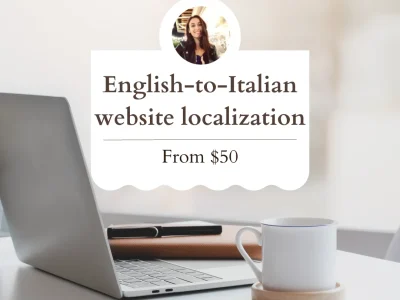 Professional English-to-Italian website localization