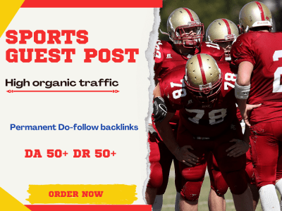 A sports guest post on high-authority sports sites
