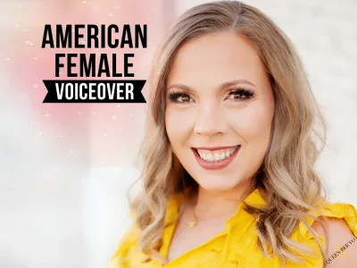 A warm, energetic, bright, and Professional American Female voice over