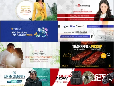 High quality Facebook, Twitter, LinkedIn and YouTube Banner or cover design