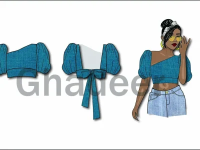 A help with your fashion design , drawing technical sketches and tech packs
