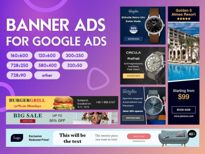 Professional design banner ads