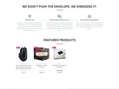 A fully functional WooCommerce website.