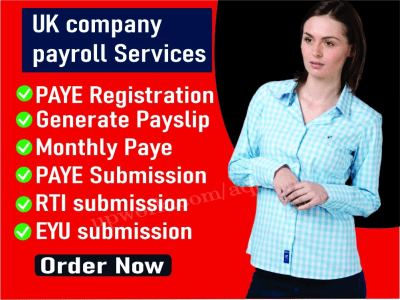 UK Company Payroll, Paye, Payslip RTI submission