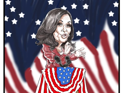 An HQ editorial/political cartoon illustration. Funny/serious, up to youl!