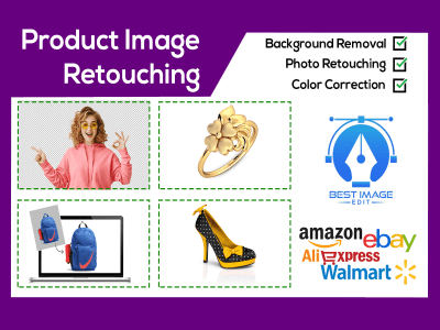 500 - 1000  Product Image editing for eBay, amazon professionally