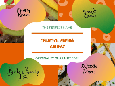 A Memorable and Catchy Name for your Brand/Product/Business