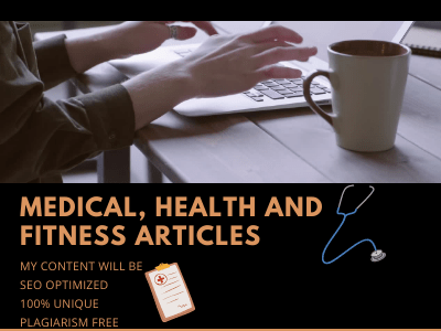 SEO medical, health & fitness articles for your blog