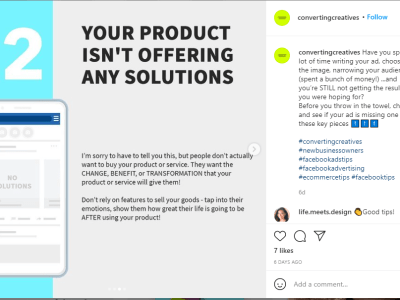 3 social media posts or ads to stimulate follower engagement