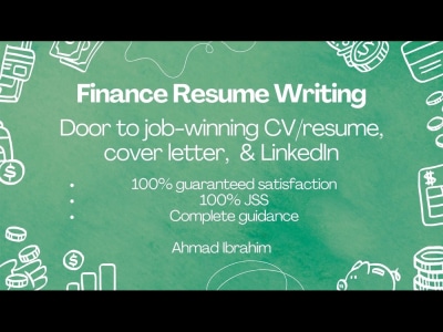 Write or optimize your banking, accountant, investment, or finance resume