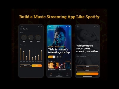 Develop live streaming app, music streaming app, Spotify app
