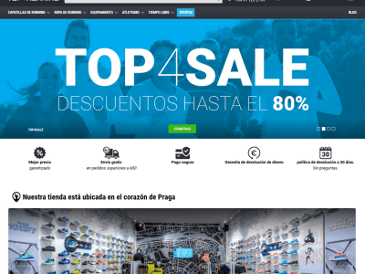 Your e-commerce website translated to Spanish.
