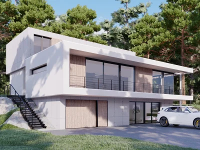 A walkthrough/flythrough animation for architecture design