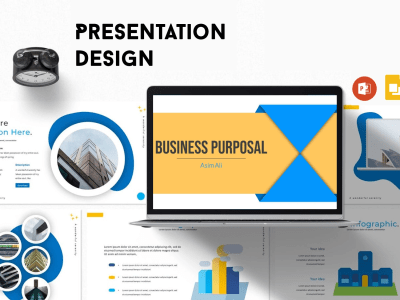 Business PowerPoint presentation design or google slides pitch deck