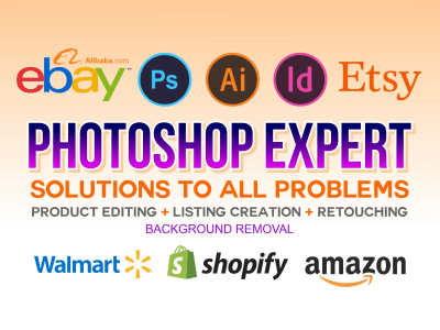 Product photo editing for amazon, etsy, walmart and images restoration