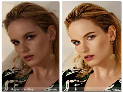 Professionally Retouched Portrait or Modeling Photo for Print or Web