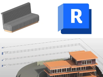 High-quality professional grade BIM files, Families created using Revit.