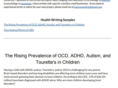A well-written health science blog article (SEO-friendly)