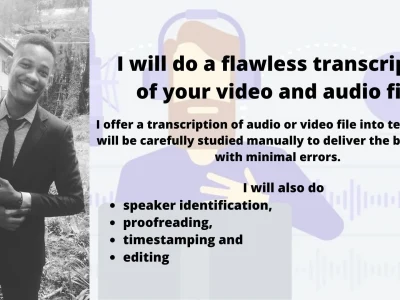 A quality transcript of your audio or video files