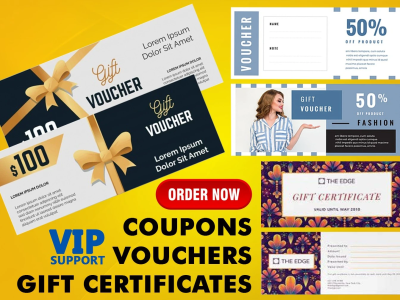 Certificates for gift, vouchers, coupons, diplomas and awards